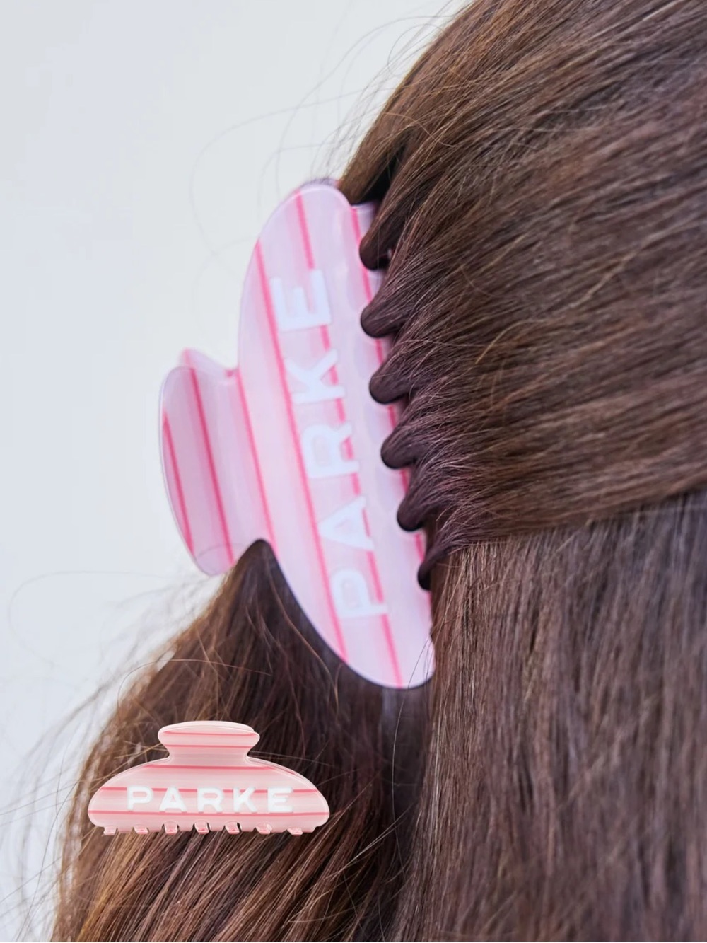Parke claw clip girly stripe
